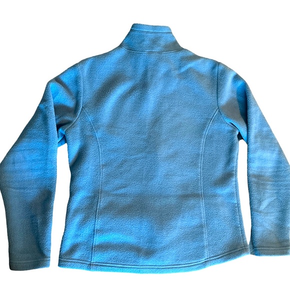 Women's REI Fleece Zip Front Long-Sleeved Summer Jacket, Cloud Blue, Size Medium - Picture 2 of 6
